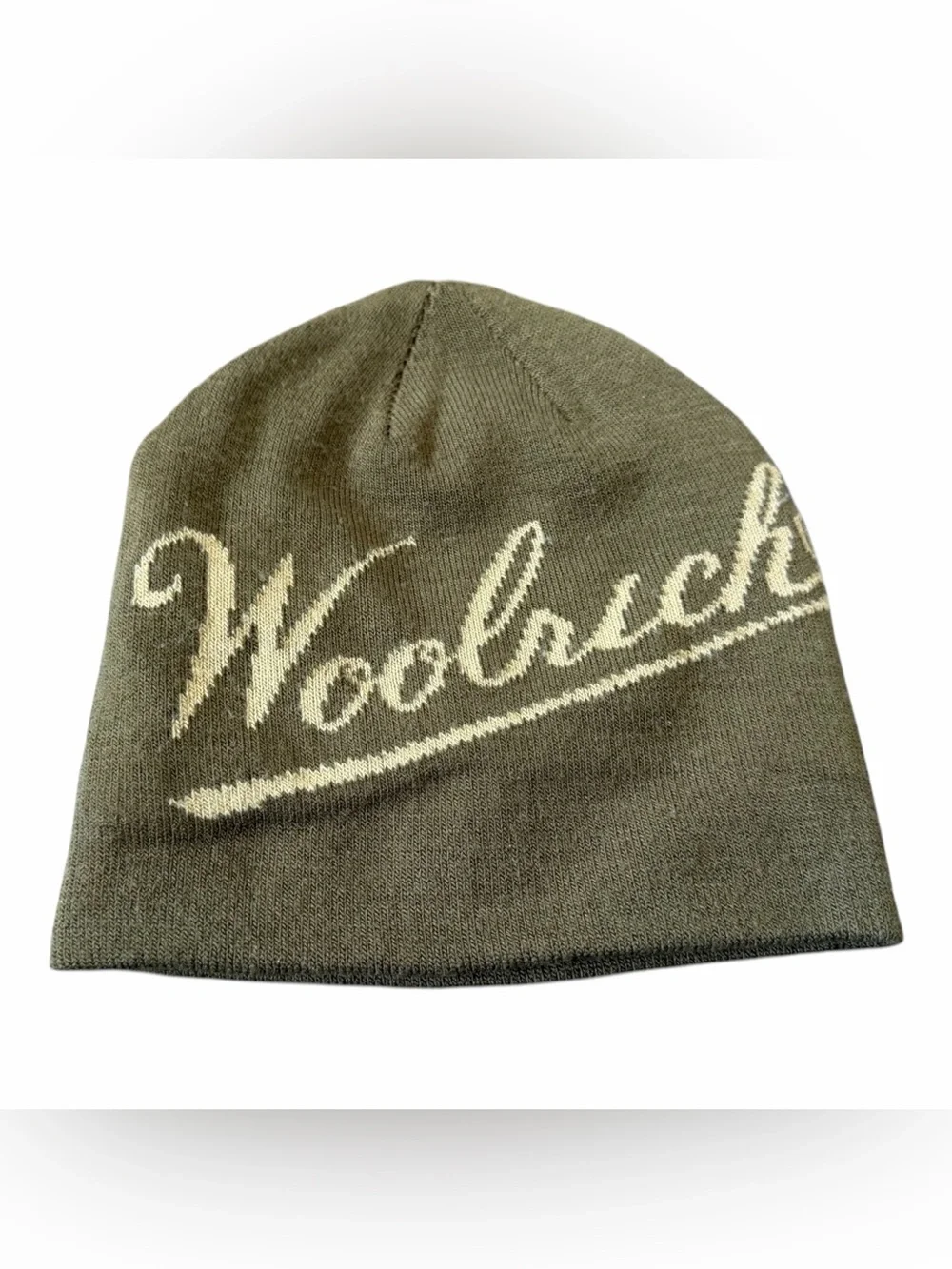 Woolrich Beanie Youth Boys OSFM Winter Hat, Green, Reversible